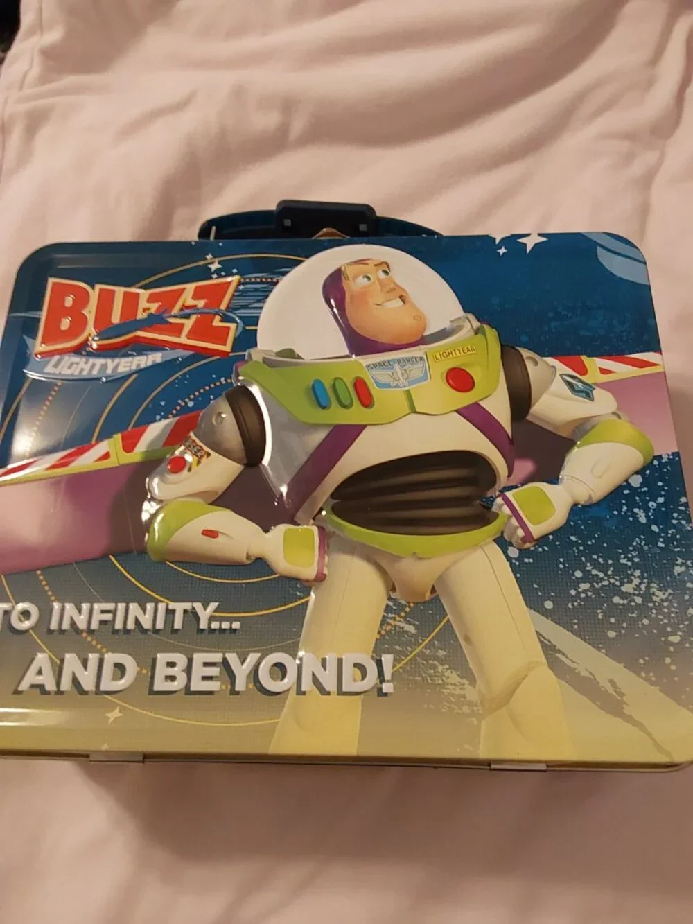 Toy Story Metal Tin Lunch Box Buzz Lightyear Beyond BRAND NEW